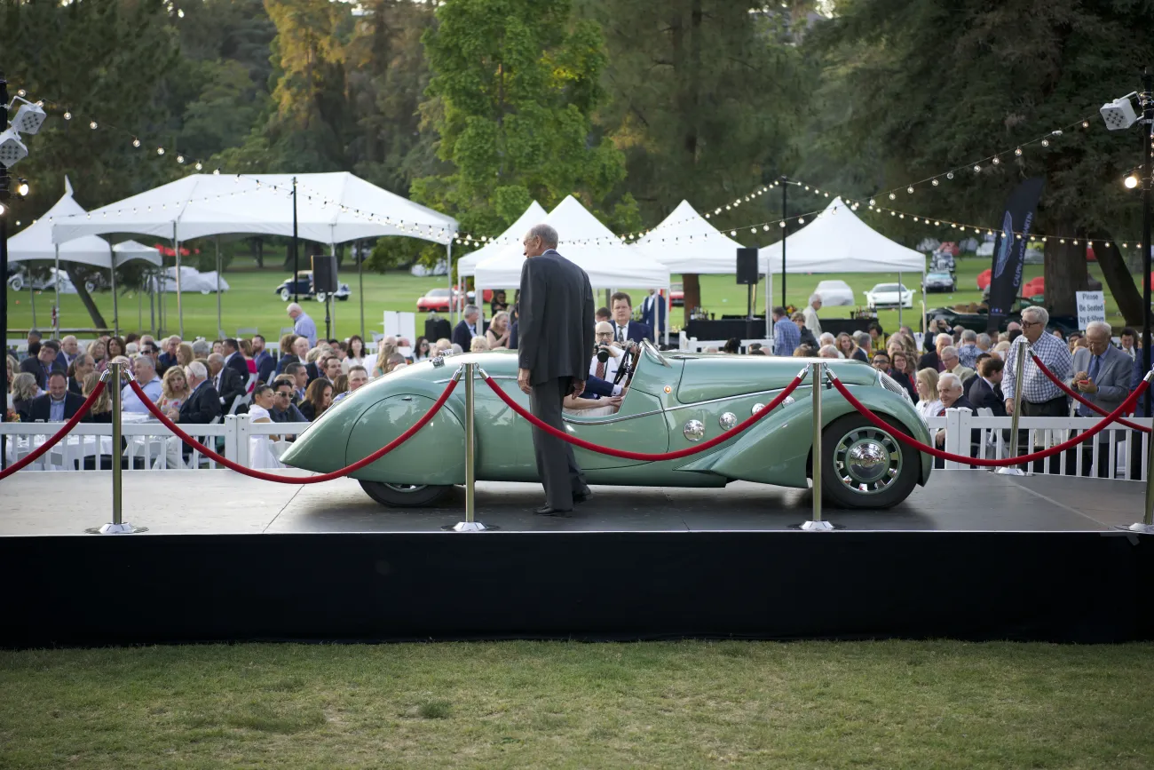 Behind the Gala - a car on the ramp